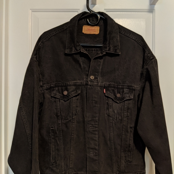 Vintage Levi's Trucker Black Denim Jacket
